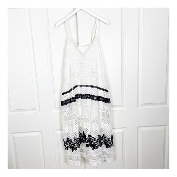 Anthropologie Crochet Lace Overlay Midi Slip Dress NWT - Picture 3 of 11